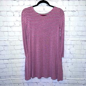 Rumi & Ryder Striped Swing Dress with Pockets L (12/14)